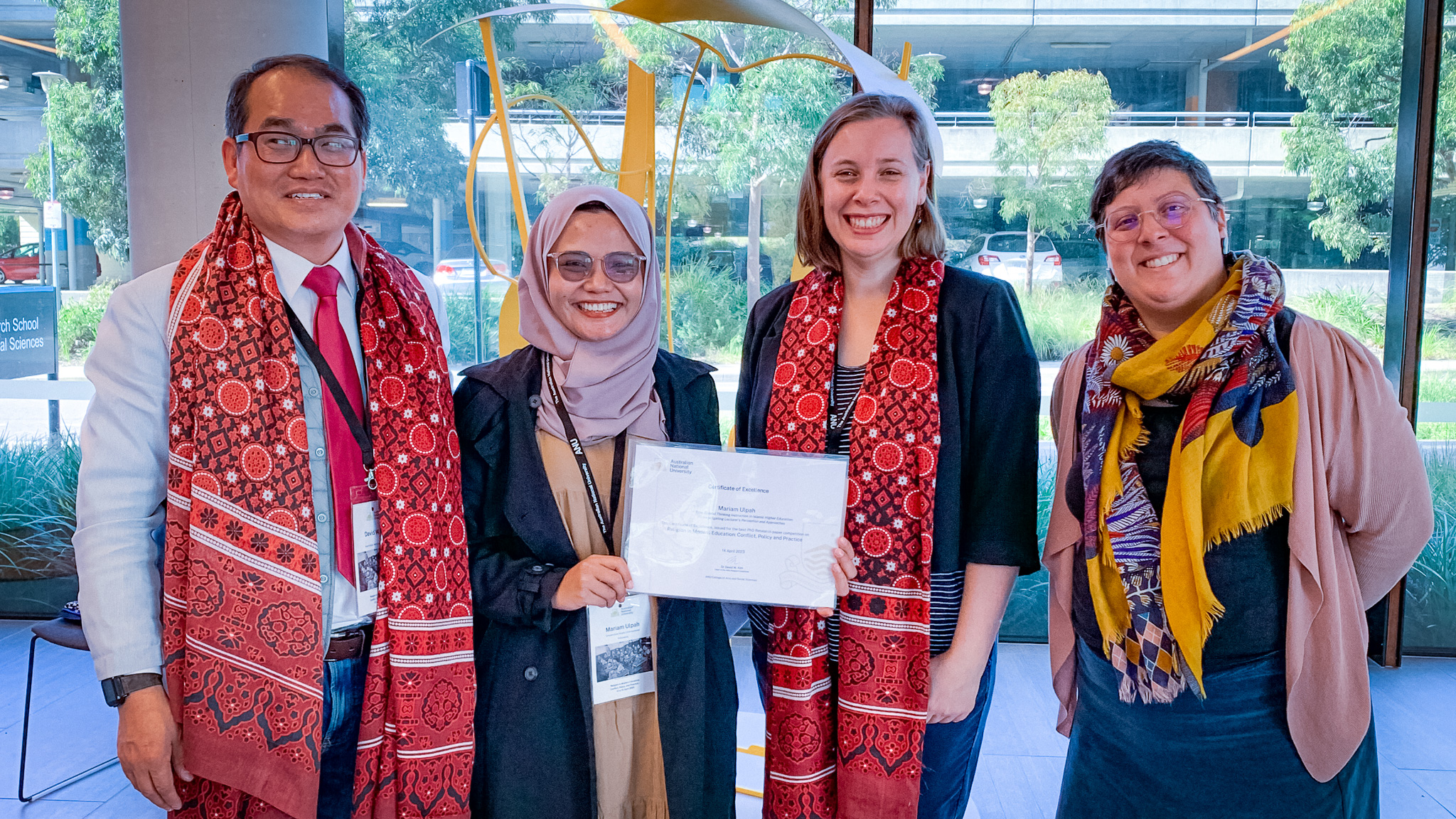 UIII Master's Student Awarded Best Paper at ANU Religion Conference in Australia