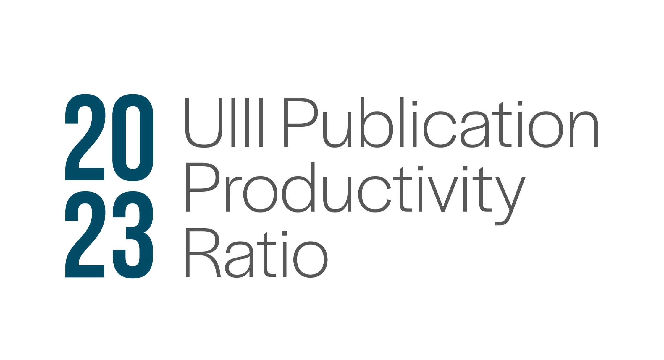 UIII Productivity Ratio 2023