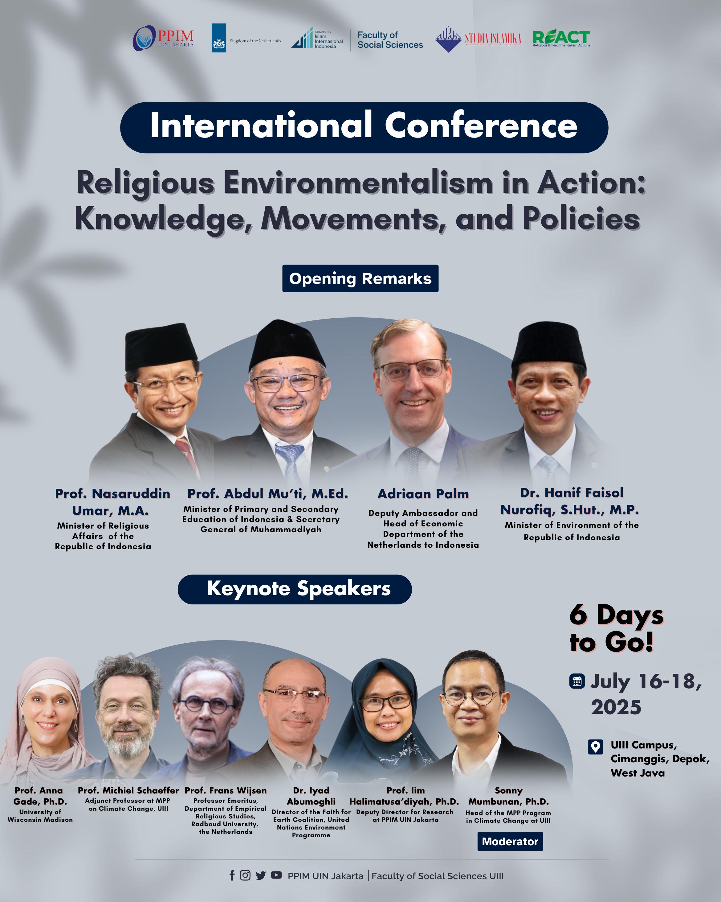 Religious Environmentalism in Action: A Global Conference to Tackle Climate Crisis